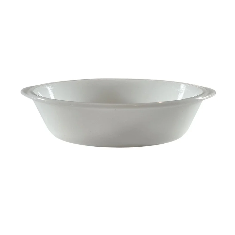 Midcentury VTG Glasbake Casserole Dish Milk Glass 1‎ Quart